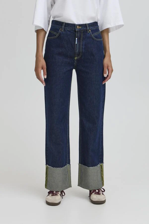 BASERAFINA JEANS - BLUE/BLACK WASH