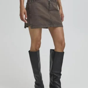 BAPIETRO MINI SKIRT - COFFEE BEAN