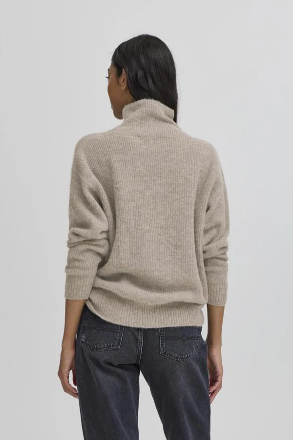 BASTACY HIGH NECK PULLOVER - VINTAGE KHAKI - Afbeelding 3