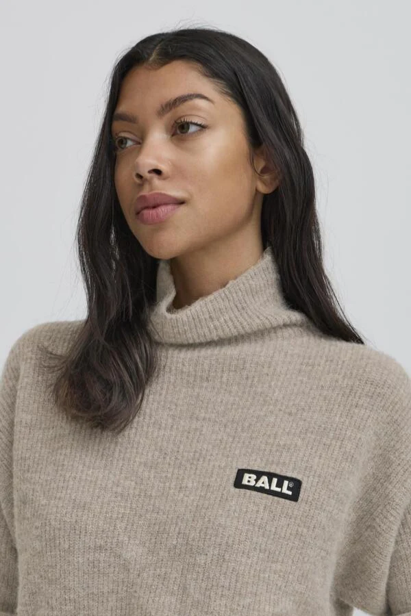 BASTACY HIGH NECK PULLOVER - VINTAGE KHAKI - Afbeelding 5