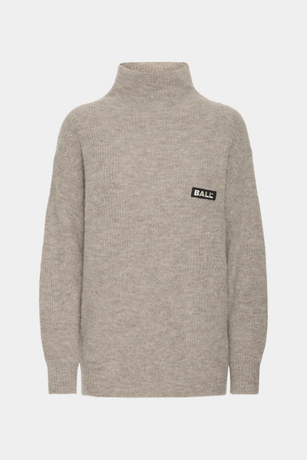 BASTACY HIGH NECK PULLOVER - VINTAGE KHAKI - Afbeelding 7