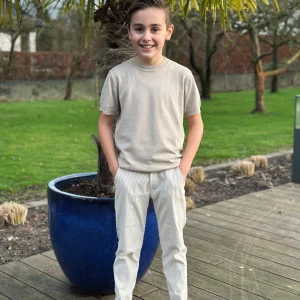 Loulou baby gestreepte lange broek