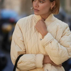 LUCA QUILTED JACKET - REED YELLOW