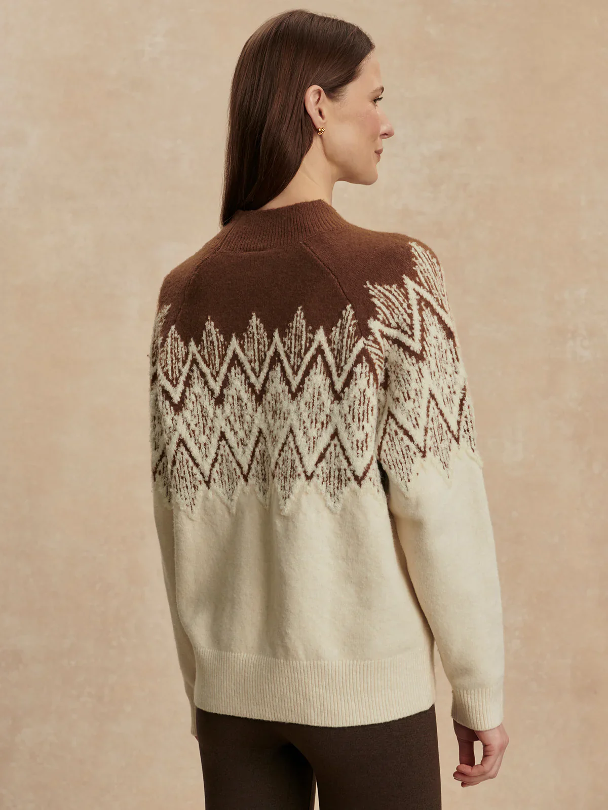 SIREN JACQUARD SWEATER 2.0 - COCOA DUST - Afbeelding 5