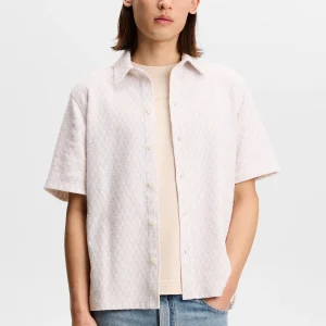 TORPA JACQUARD SHIRT - MOONBEAM