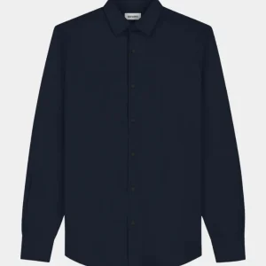 COTTON STRETCH SHIRT - DARK NAVY