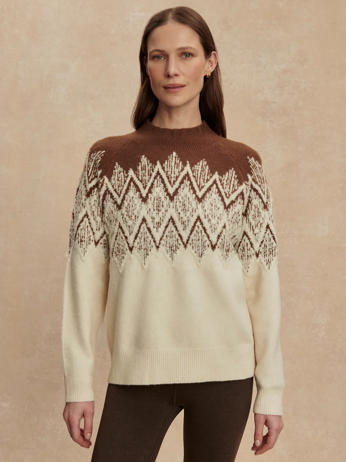 SIREN JACQUARD SWEATER 2.0 - COCOA DUST