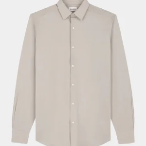 COTTON STRETCH SHIRT - SAND