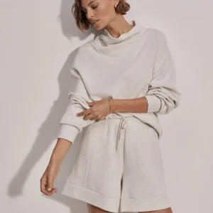 ALDER HIGH RISE SHORT - IVORY MARL