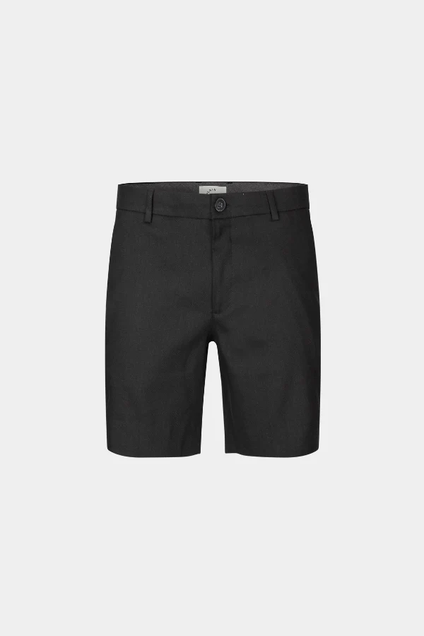 ALVINPL SHORTS 769 - BLACK LINEN - Afbeelding 2