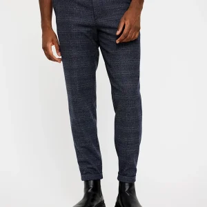 ALBERT 083 - DARK BLUE CHECK - LENGTEMAAT 34