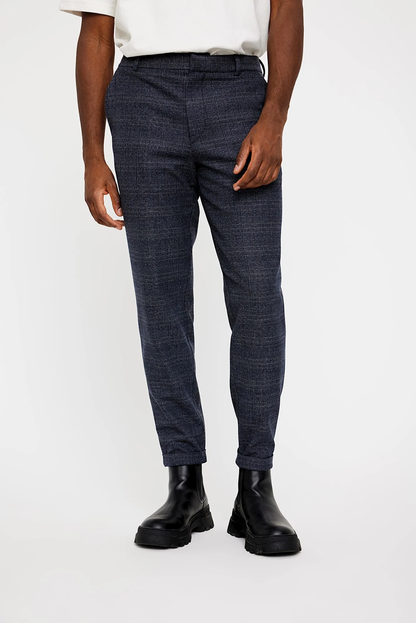 ALBERT 083 - DARK BLUE CHECK - LENGTEMAAT 34 - Afbeelding 2