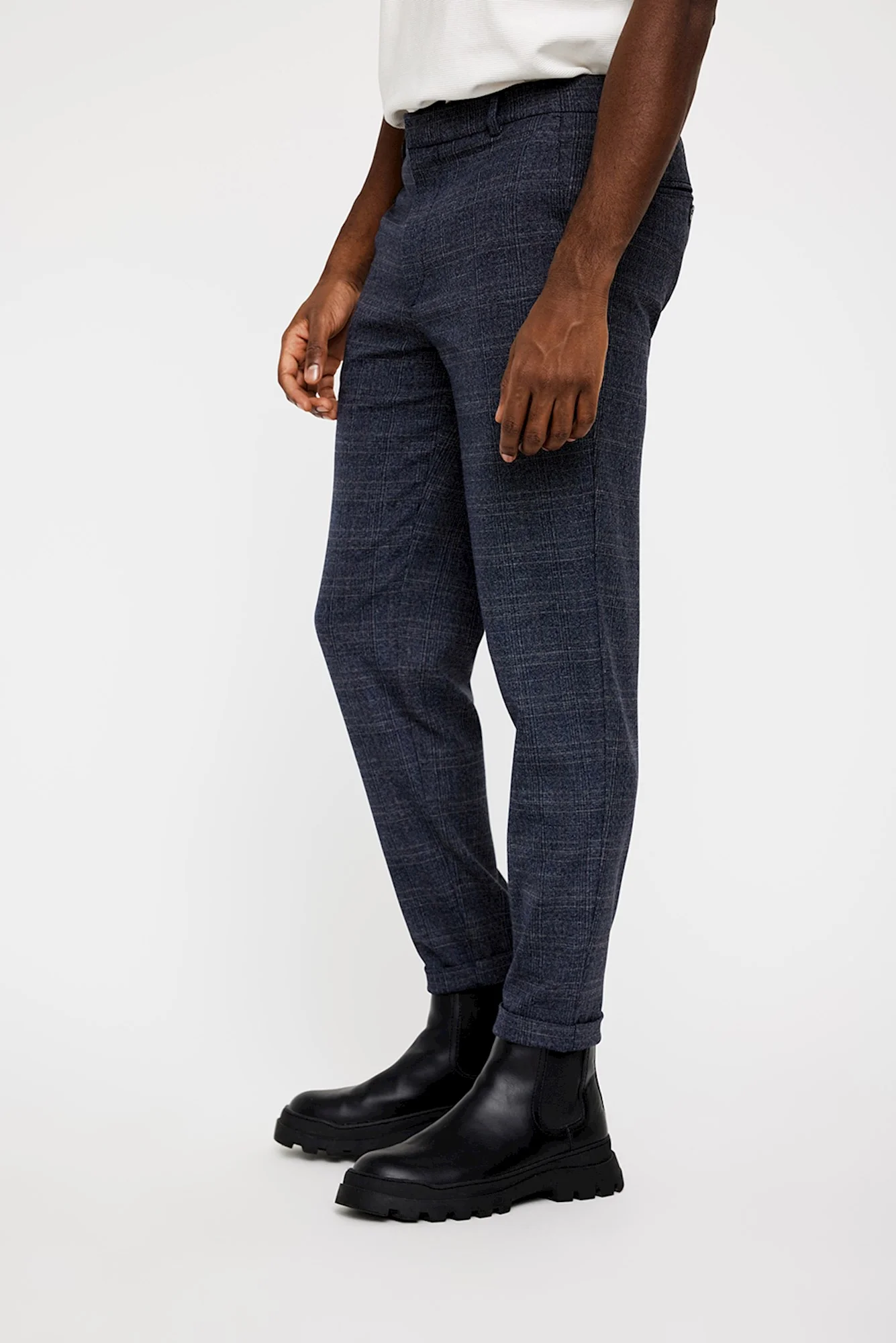 ALBERT 083 - DARK BLUE CHECK - LENGTEMAAT 34 - Afbeelding 4