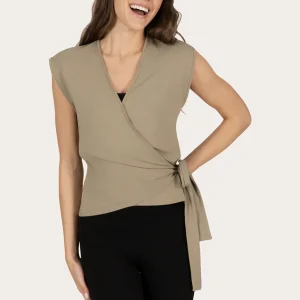 Aurora Yoga Wrap Top - Fern