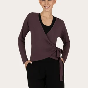 Aurora Wrap Yoga Vest - Berry