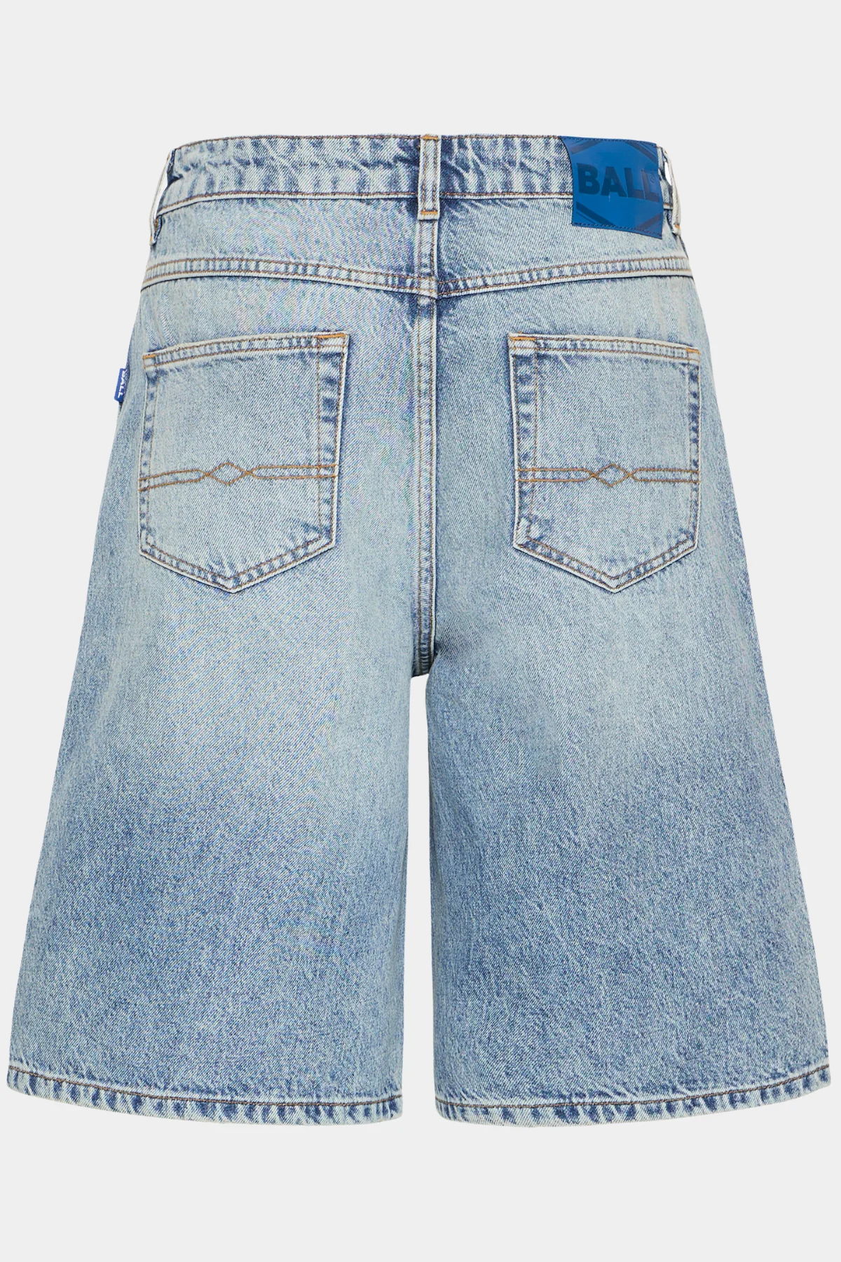 BASAGA MW DENIM SHORTS - 90S MEDIUM BLUE INDIIGO - Afbeelding 8