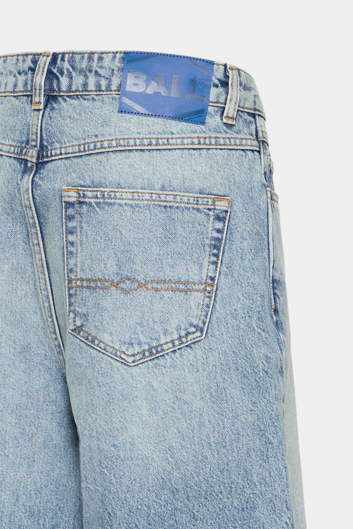 BASAGA MW DENIM SHORTS - 90S MEDIUM BLUE INDIIGO - Afbeelding 9