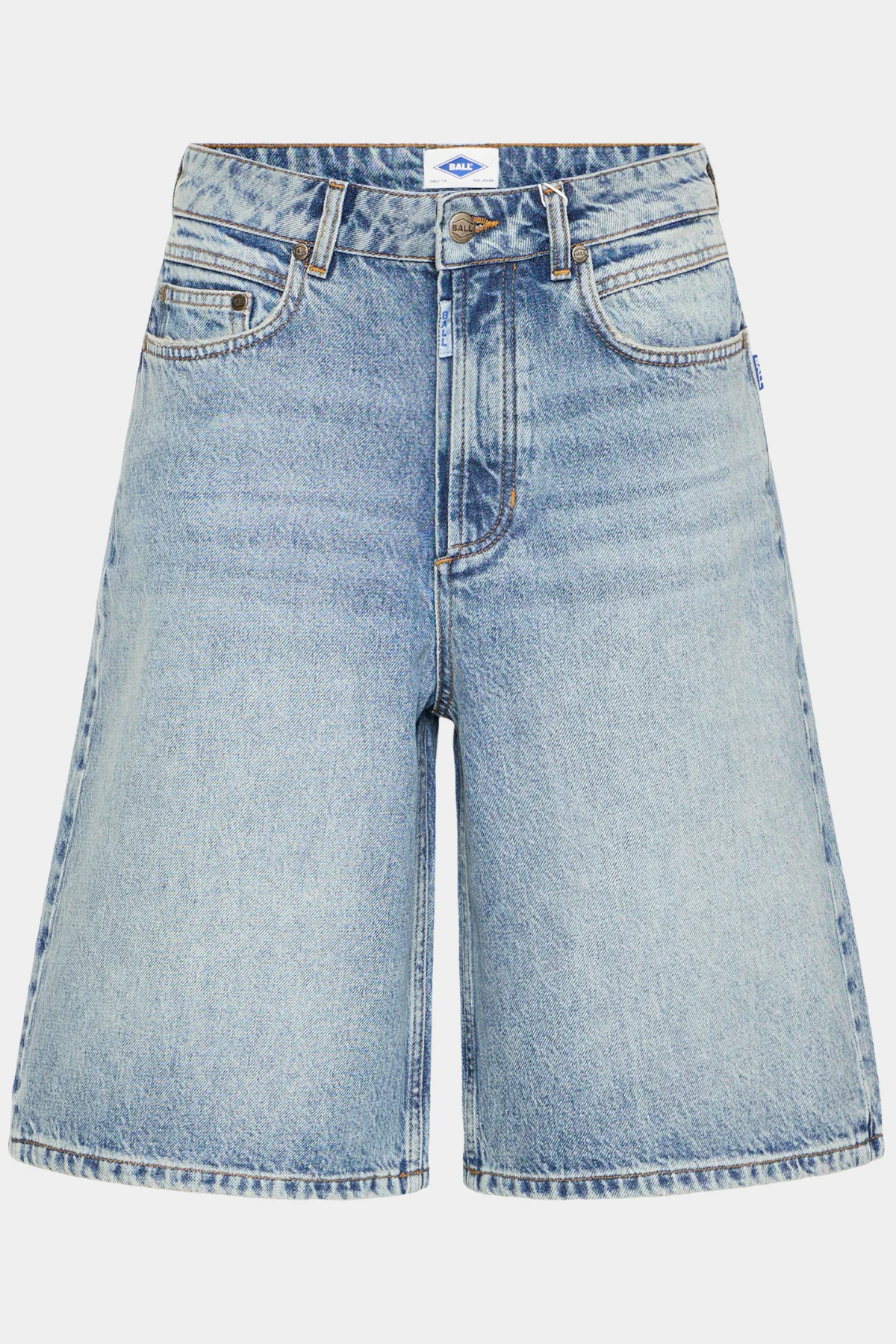 BASAGA MW DENIM SHORTS - 90S MEDIUM BLUE INDIIGO - Afbeelding 7