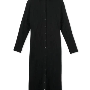 BERRY DRESS COTTON CRINCLE - BLACK