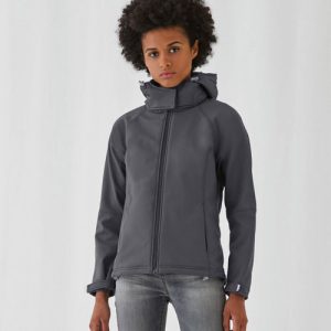 B&C Hooded dames Softshell jacket