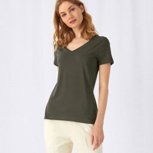 B&C Inspire T dames T-Shirt Organic V-hals
