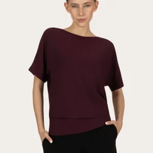 Budhi Short Sleeve Yoga Tee - Fig