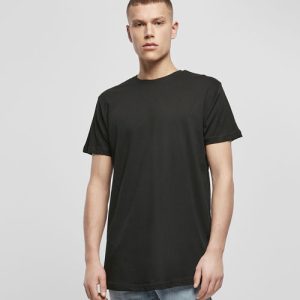 Build Your Brand Shaped Long Tee heren T-shirt