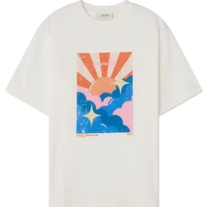 BERKELY TEE 'CLOUDS' - ALMOST WHITE