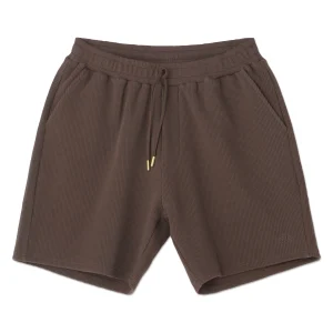 WEST SHORTS - WAFFEL WALNUT