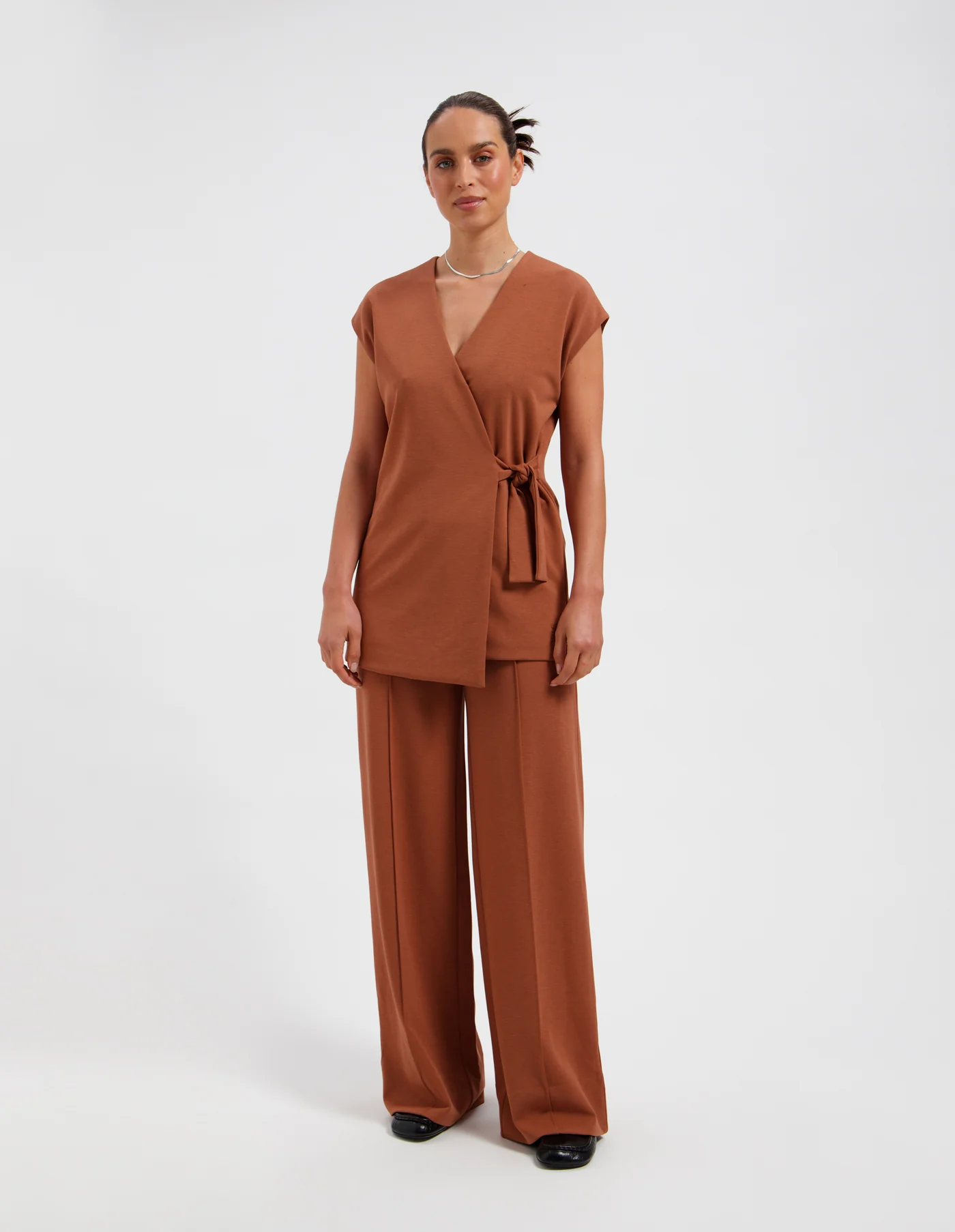 CARLA GILET - ESPRESSO - Afbeelding 2