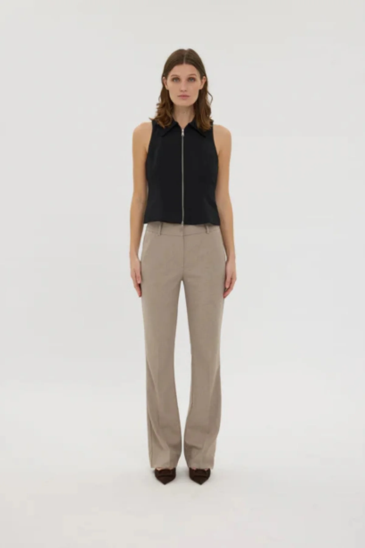 CLARAFV 438 - DARK SAND MELANGE - LONG