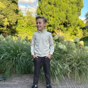 Loulou baby broek donkerbruin