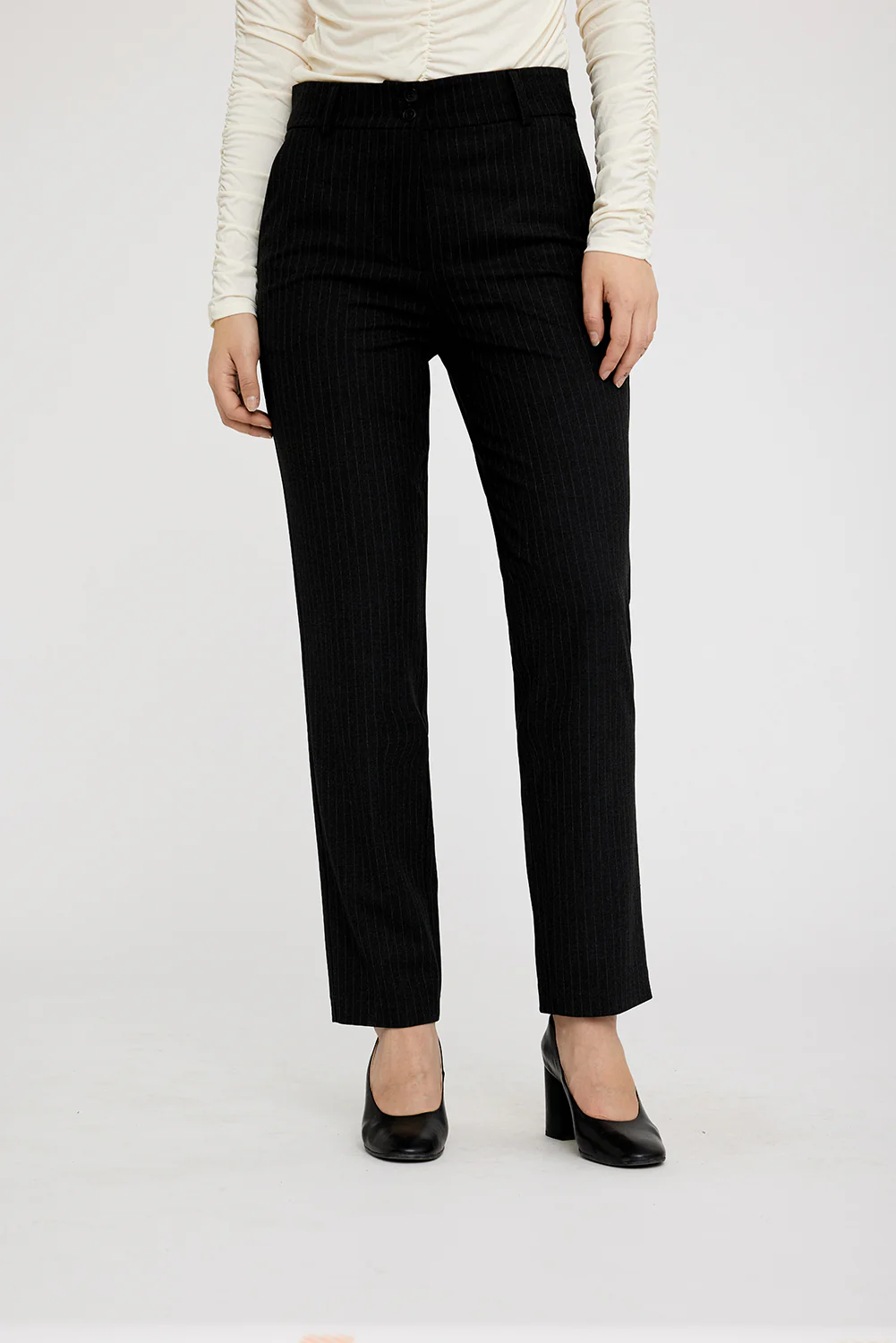 DAPHNEFV 553 - CHARCOAL PINSTRIPE - ANKLE - Afbeelding 2