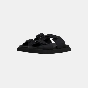 BODI RECYCLED SLIPPER - BLACK NYLON
