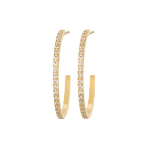 GLOW CREOLES MINI L - GOLD