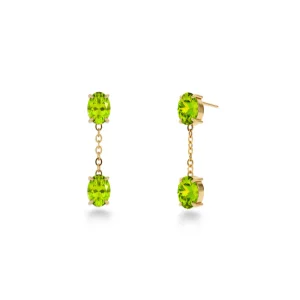 MISTY EARRINGS S - GREEN GOLD