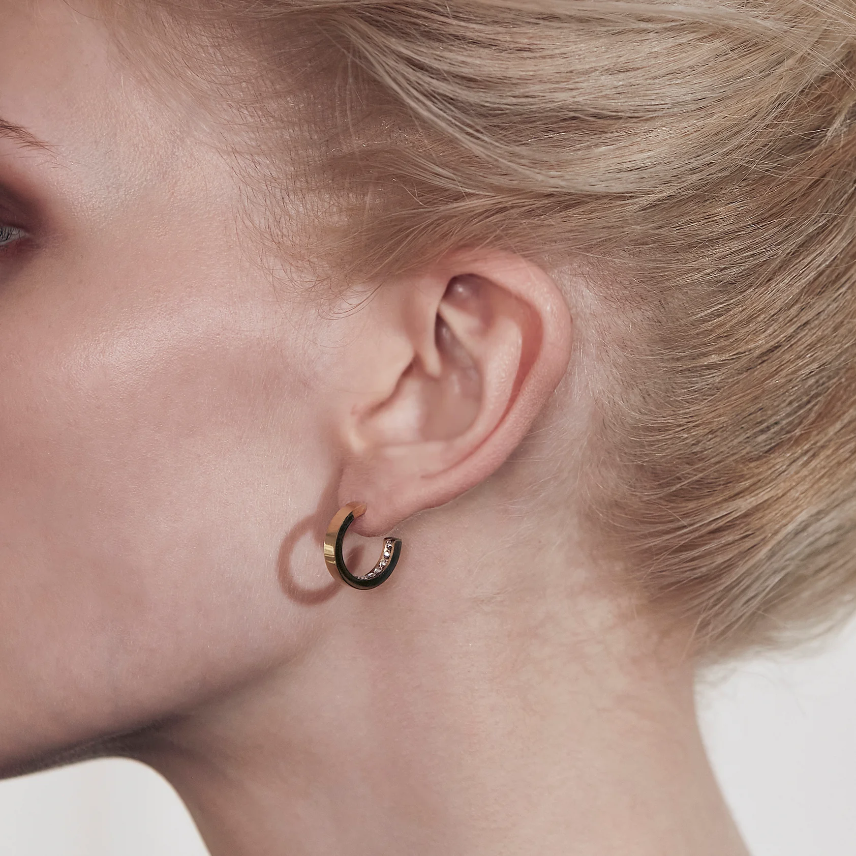 MONACO EARRINGS MINI - GOLD - Afbeelding 3