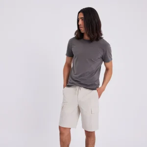 ERIKPL CARGO SHORTS 401 - WHITE PEPPER