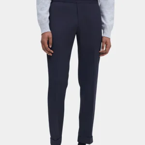 TERRY CROPPED TROUSERS - NAVY