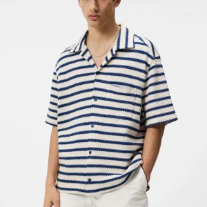 TIRO RESORT STRIPE SHIRT - ESTATE BLUE