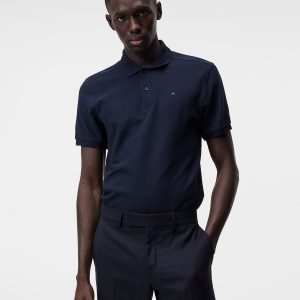 TROY PIQUE POLO SHIRT - JL NAVY