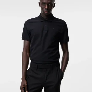 TROY PIQUE POLO SHIRT - BLACK