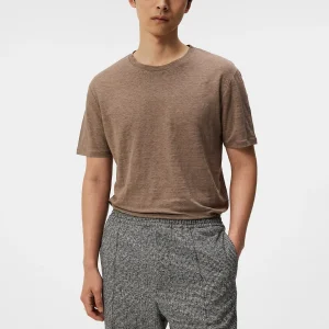 COMA LINEN TEE - WALNUT