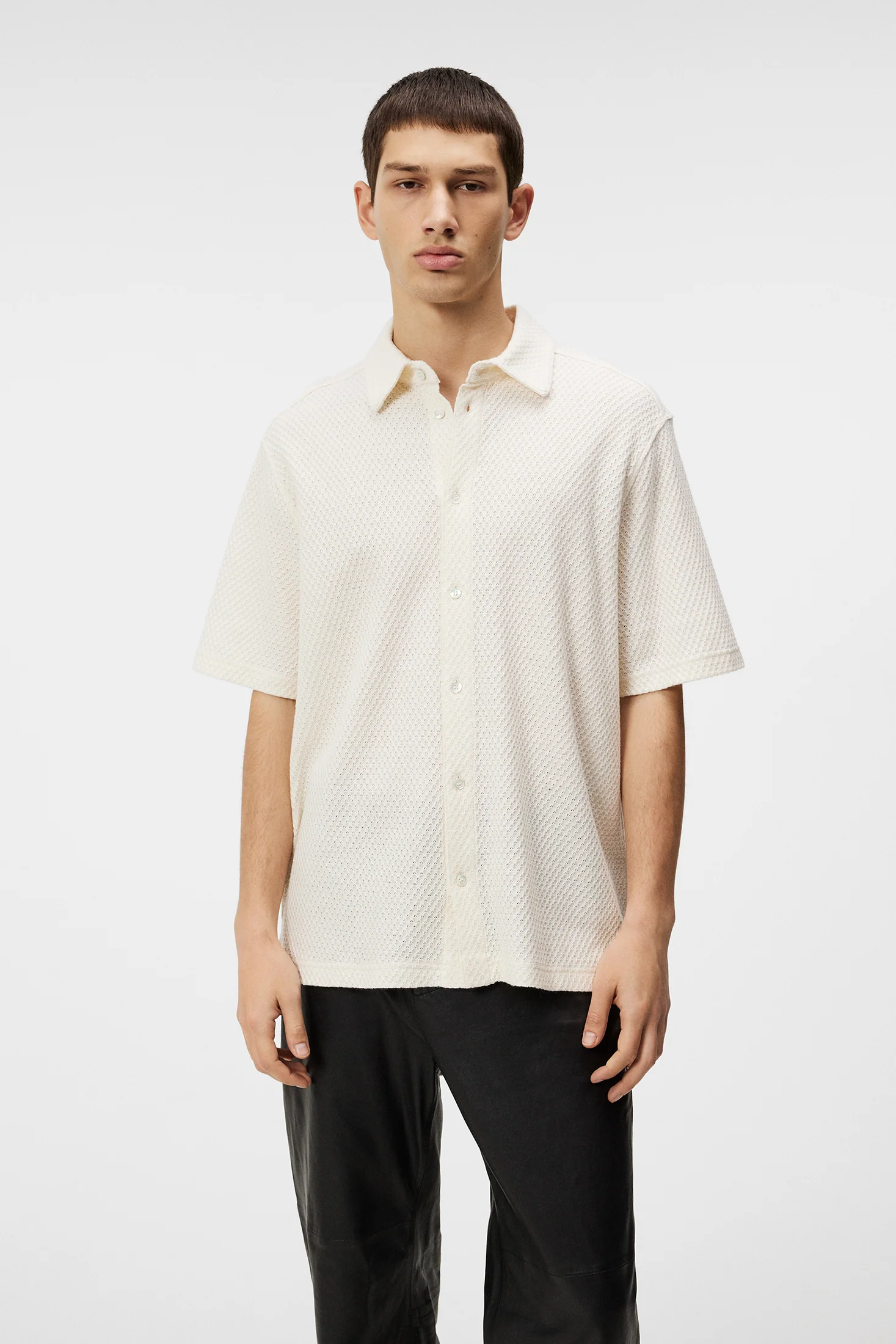 TORPA AIRY STRUCTURE SHIRT - CLOUD WHITE