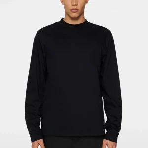 ACE MOCK NECK LS T-SHIRT - BLACK