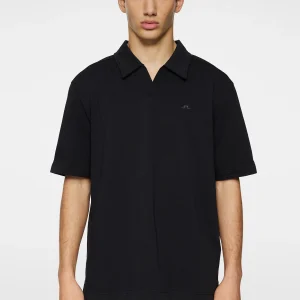 ROY RELAXED POLO PIQUE - BLACK