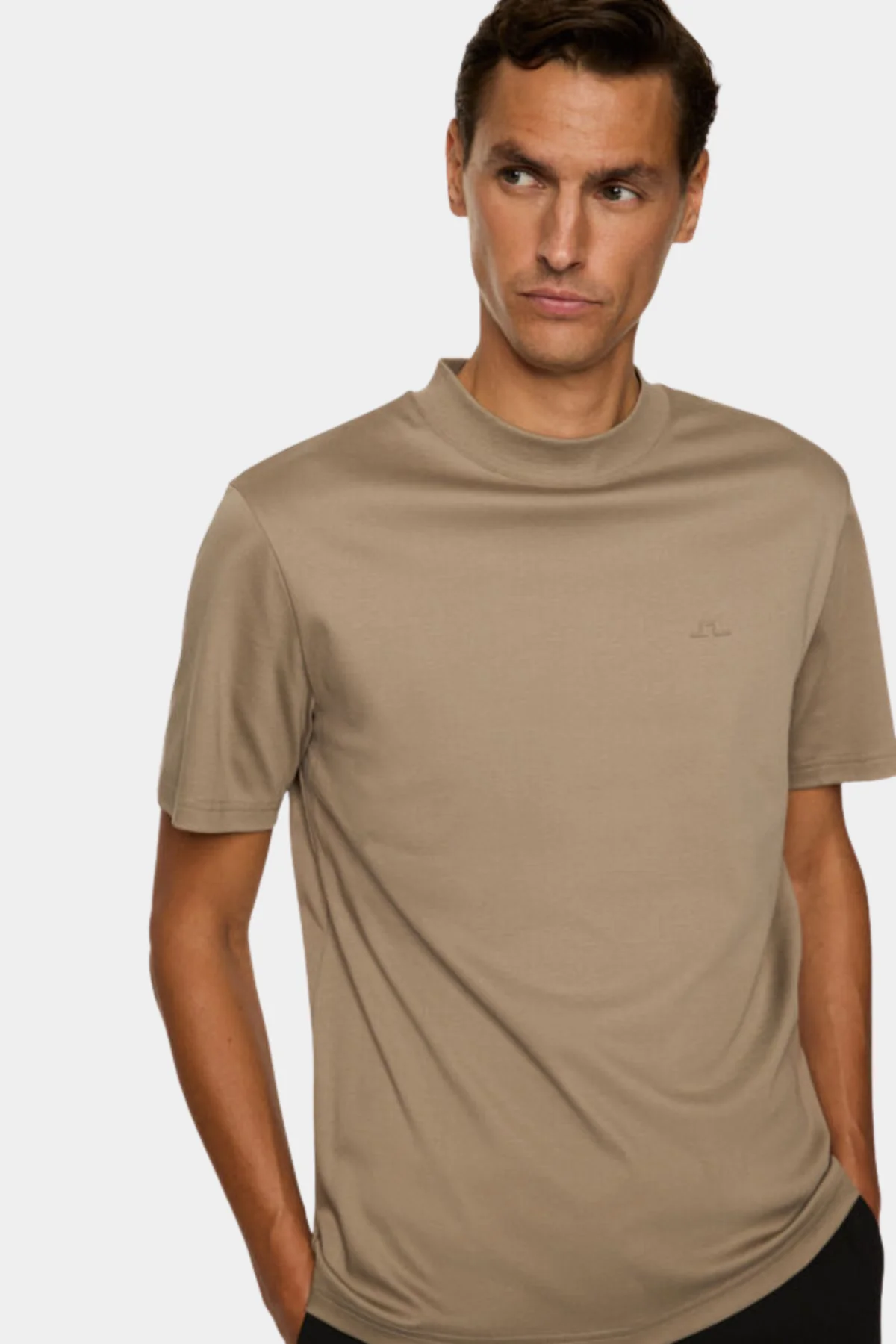 ACE MOCK NECK T-SHIRT - BRINDLE - Afbeelding 3