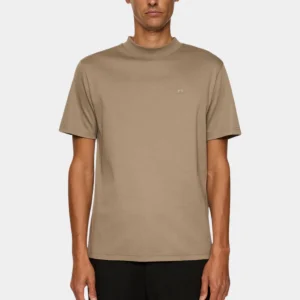 ACE MOCK NECK T-SHIRT - BRINDLE