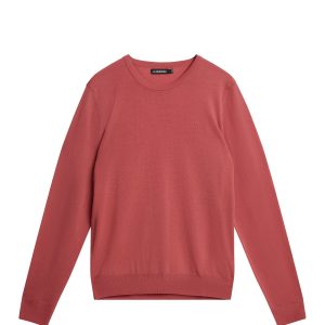 LYLE LIGHT MERINO SWEATER - DUSTY CEDAR