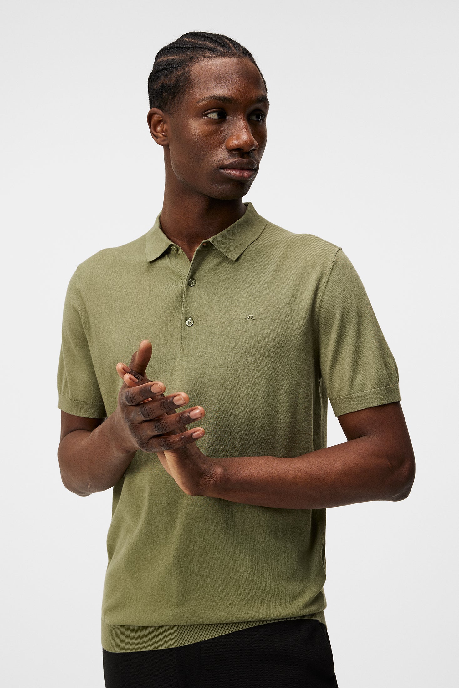 RIDGE RAYON SILK POLO - OIL GREEN - Afbeelding 5
